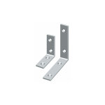 Fp - equerre l. 50mm b. 10mm s. 1, 8mm acier galvanis�, galvanis� jaune, �troit hohage (par 50)