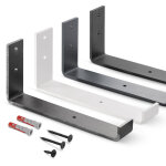 Holzbrink - support d'�tag�re en m�tal, �querre d'�tag�re murale, �tag�re � livres, jardini�re, support ...