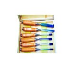 Coffret 6 ciseaux � bois l. 6 � 25 mm - sbs - holzprofi