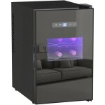 Homcom ? cave � vin multi - temp�rature 15 bouteilles 39l ? plage de temp�rature 8 - 18�c ? �clairage ...
