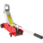 Homcom - cric de levage hydraulique - cric de levage r�glable 12 - 30 cm m�tal rouge noir