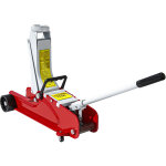 Homcom - cric de levage hydraulique - cric de levage r�glable 8 - 38 cm m�tal rouge noir