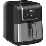 Homcom - friteuse  air 1700w 6, 5l - air fryer multifonction 8 programmes - temprature rglable - timer ...