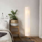 Homcom lampadaire lampe sur pied de salon style moderne lampadaire sur pied avec interrupteur pour salon ...