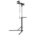 Homcom - pied d'atelier v�lo pliable r�glable avec plateau outil - pince pivotante 360� - charge max. ...