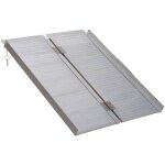 Homcom - rampe de fauteuil roulant rampe de chargement antid�rapante pliable avec bordures de s�curit� ...