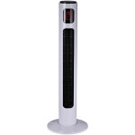 Ventilateur colonne oscillant homcom 45w 3 vitesses h96cm blanc noir