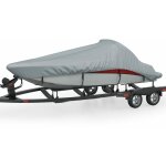 Homemiyn - inlife housse pour bateau gris 610 - 671 cm (longueur) 254 cm (largeur) - 0