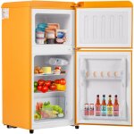 Hommoo - rfrigrateur rtro, combinaison conglateur avec un volume total de 60 litres, un volume de ...