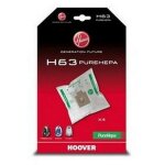H63 boite de 4 sacs pure hepa (36620 - 52212) (35600536, 09200245) aspirateur hoover