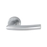 Hoppe ? lot de 2 poign�es de porte d'int�rieur alta inox ? acier inox mat ? rosace incluse ? pour installation ...