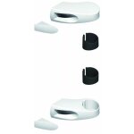 Hoppe et cie - poign�e de porte fen�tre - tokyo blanc pur - cl� i - 195 mm - �paisseur de porte : 58 ...