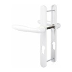 Hoppe et cie - poign�e de porte fen�tre - verona blanc signalisation - cl� i - 195 mm
