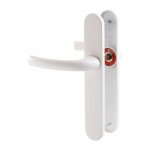 Hoppe et cie - poign�e de porte int�rieure - tokyo blanc pur - bec de cane - 195 mm