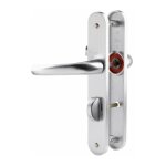 Hoppe et cie - poign�e de porte int�rieure - tokyo gris argent - condamnation - 195 mm