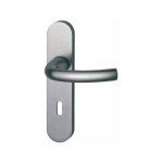 Hoppe et cie - poign�e de porte int�rieure - tokyo gris - bec de cane - 195 mm