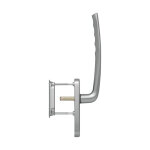 Hoppe - ensemble pour coulissant levant new york cuvette / poign�e bdc �p. 75 / 80 aspect inox f9 c10x73 ...