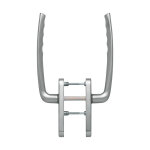 Hoppe - ensemble pour coulissant levant new york double int. / ext. � cylindre �p. 75 / 80 aspect inox ...