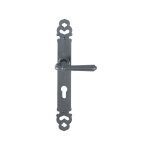Ensemble sur plaque aluminium rustique type elba cl� l - hoppe