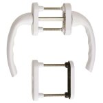 Hoppe - garniture � saillie normale pour portes fen�tres coulissantes menuiserie pvc tokyo