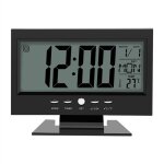 Horloge de table num�rique, r�veil � affichage lcd, horloge de chevet avec calendrier et affichage de ...