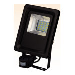 Projecteur � led extra plat avec d�tecteur 10w ip65 6500k dim. 121. 6x231. 3x44. 5mm