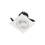Spot led carr� blanc 3w 2700k