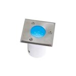 Spot led �tanche carr� bleu 1. 2w ip67