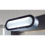 Hotte alexa cm. 90 x 30 cm ? inox, verre ? 800 m³ / h ? lumière blanche Hotte alexa cm. 90 x 30 cm ? inox, verre ? 800 m³ / h ? lumière blanche