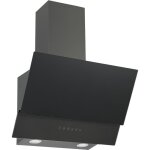 Hotte aspirante 60 cm sans t�te hotte murale verre black steel respekta