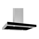 Azura home design - hotte aspirante ilot fenk black 90cm