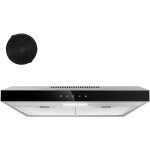 Hotte aspirante sous plan 60 cm ? d�bit d'air 201 m� / h ? commande tactile 3 niveaux ? filtre � charbon ...
