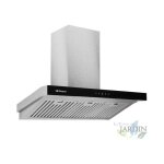 Hotte � cassette d�corative avec fa�ade en verre tremp� orbegozo. classe �nerg�tique a. chemin�e orientable. ...