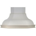Webmarketpoint - hotte de cuisine d'angle rustique blanche contea avec cadre en bois incrust� couleur ...