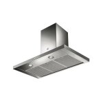 Hotte dcorative murale aspirante inox largeur 90cm dbit d'air 580 m3 / h - roblin