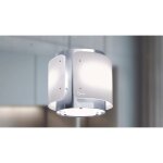 Baraldi - hotte dessy cm. 40 - inox, verre blanc - 800 m� / h