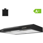 Ciarra hotte casquette 60cm a + 3 vitesses 220m3 / h hotte encastrable noir cd6903db