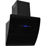 Hotte murale hotte aspirante cuisine - hotte d�corative - acier inoxydable 756 m� / h 60 cm noir