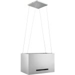 Longziming - hotte suspendue  capteur tactile lcd 55 cm acier inoxydable