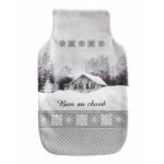 Douceur d'int�rieur - housse bouillotte polaire 21x34 cm chamonix chalet