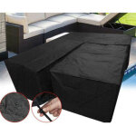 Housse de canap� de jardin en forme de l - housse de salon de jardin avec cordon de serrage inf�rieur ...