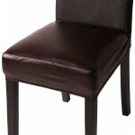 Deesse shop - housses de chaise extensibles en similicuir housses de chaise de salle � manger bureau ...