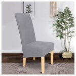 Housse de chaise de salle � manger 2 pi�ces xl, housse de chaise de salle � manger amovible et lavable ...