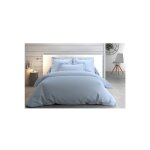 Anne de solne - housse de couette housse couette vexin 140x200cm azur percale 80f