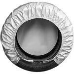 Housse de pneu argent�e 27 - 29 pouces, imperm�able et protection uv pour pneus de remorque, camping ...