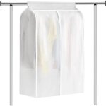 Housse portant vetement, 80 x 50 x 120cm housse de vetement penderie, housse v�tements transparent anti ...