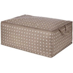 Housse de rangement pour couette rivoli taupe - compactor - 70 x 50 x h. 30 cm - marron