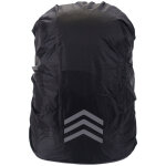 Housse de sac � dos imperm�able r�fl�chissante l�ger tissu oxford noir fl�che xl 60 - 70 litres