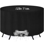 Housse salon de jardin, housse de protection mobilier table ronde housse de meuble de jardin etanche ...