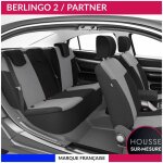 Housses de si�ge sur mesure pour partner / berlingo 2 (04 / 2008 � 08 / 2018) housse voiture / auto d'int�rieu ...